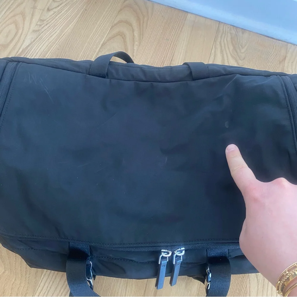 Calvin Klein Black CK Nylon Reissue Duffel Bag Gym Travel Weekender 205W39NYC